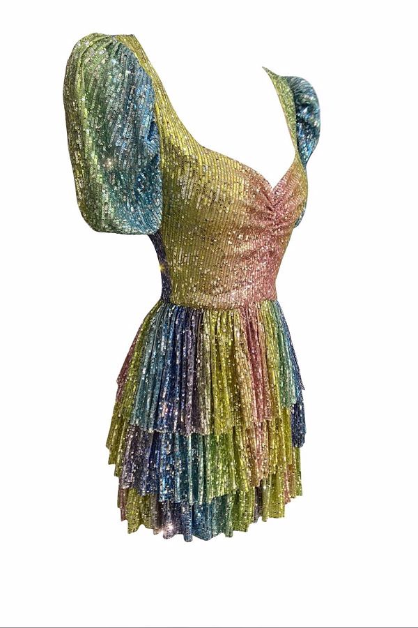 Gira official-Rochie cu paiete Rainbow Ombre 1
