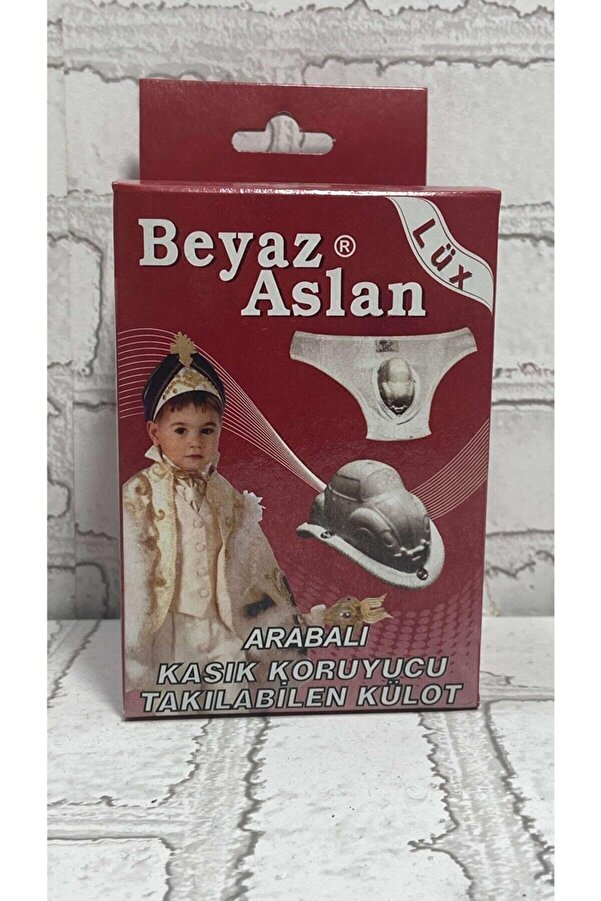 BEYAZ ASLAN Sünnet Külot Sünnet Çamaşırı 5-8 Yaş 2 Beden