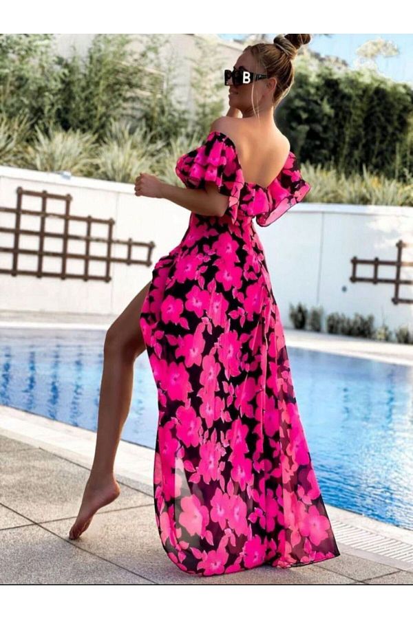 Chiffon double layer dress shop