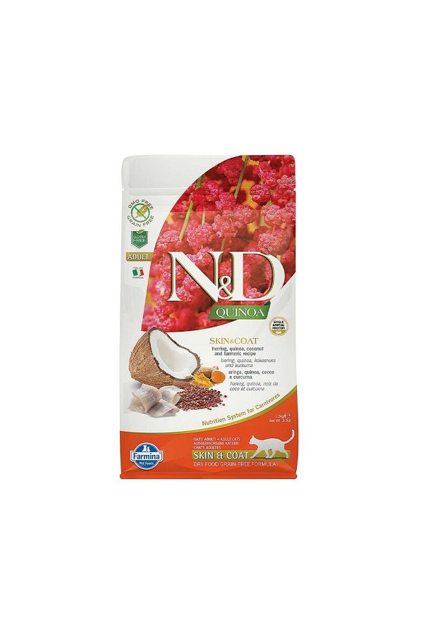ND Farmina Quinoa Skin Coat Herring Cat Food 1.5 Kg Trendyol