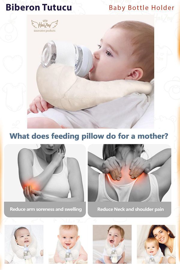 HALZEY Mother Friendly Baby Bottle Holder Breastfeeding Ease Pillow Practical Baby Feeding Design Trendyol