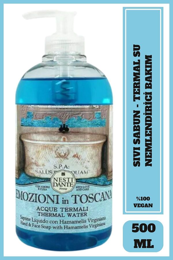 Nesti Dante Emozioni In Toscana Thermal Waters Liquid Soap 500ml Nesti Dante Emozioni In Toscana Thermal Waters Liquid Soap 500ml