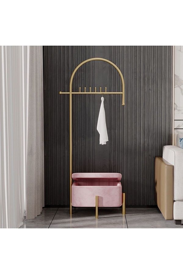 gzm mobilya Pink Coat Rack Communication for Color Options Trendyol