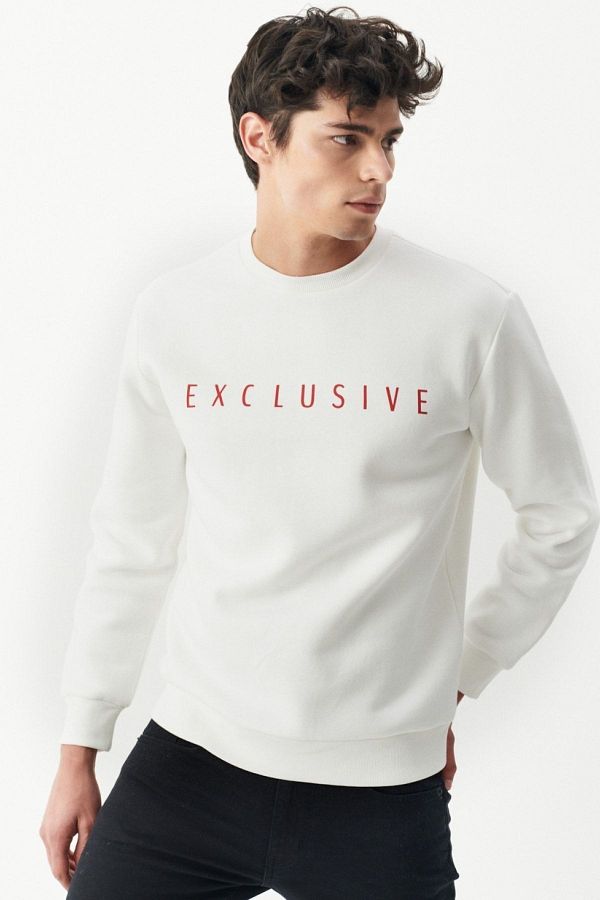 Riders by Lee-Off-White Sweatshirt mit Rundhalsausschnitt und lockerer Passform 1