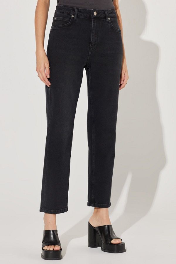 Lee-Blugi negri elastici cu talie înaltă - Pantaloni Carol Denim 1