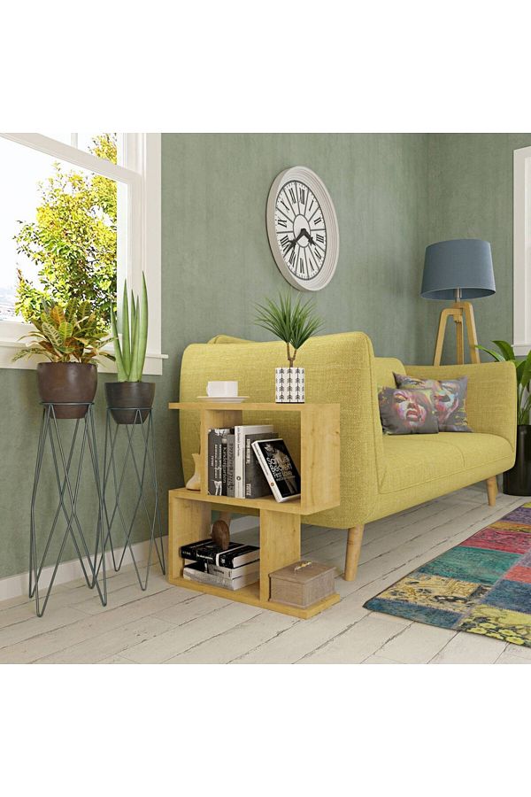 Modern home-Versatile Asymmetrical Side Table  beige colour for Modern Spaces 1