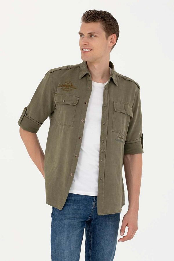 Us polo double pocket shirts outlet
