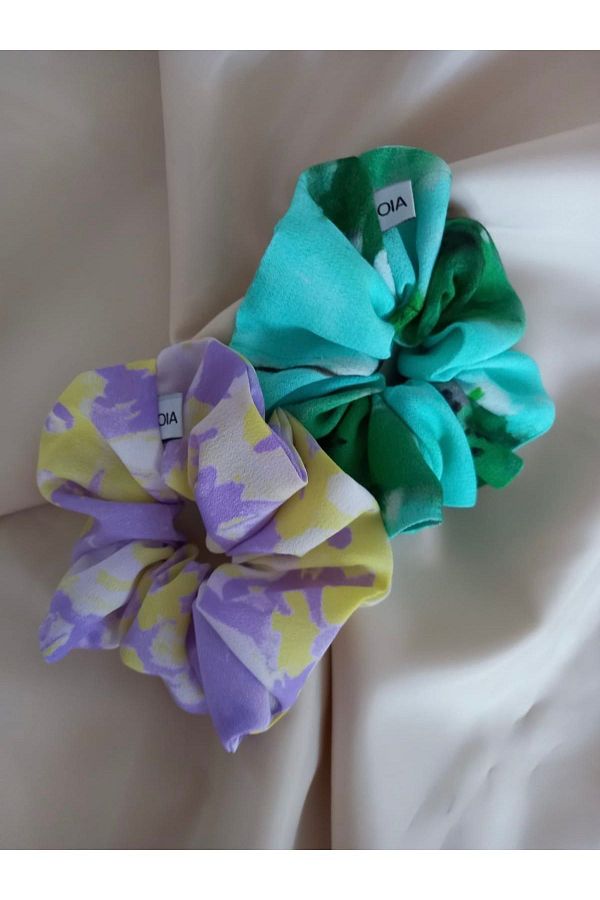 OIA Atelier-Scrunchie Buckle Summer Set - Elastic Bagel 1