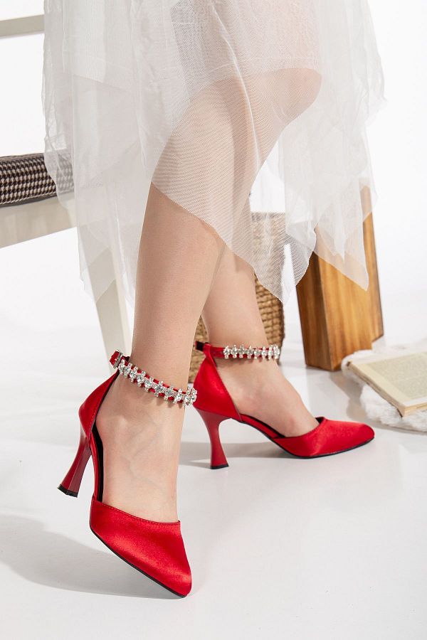 ACMZ SHOES-Satin Heeled Shoes Set 1