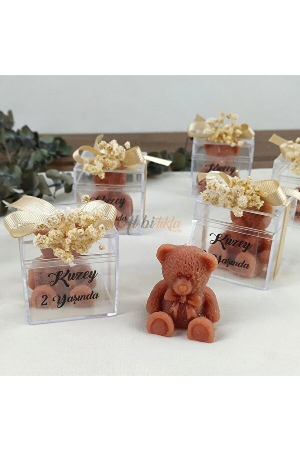 Happy Home 20 Adet Ayıcık Mum Kına, Söz, Nişan, Nikah, Düğün, Bebek, Babyshower, Doğum Günü Hediyelik