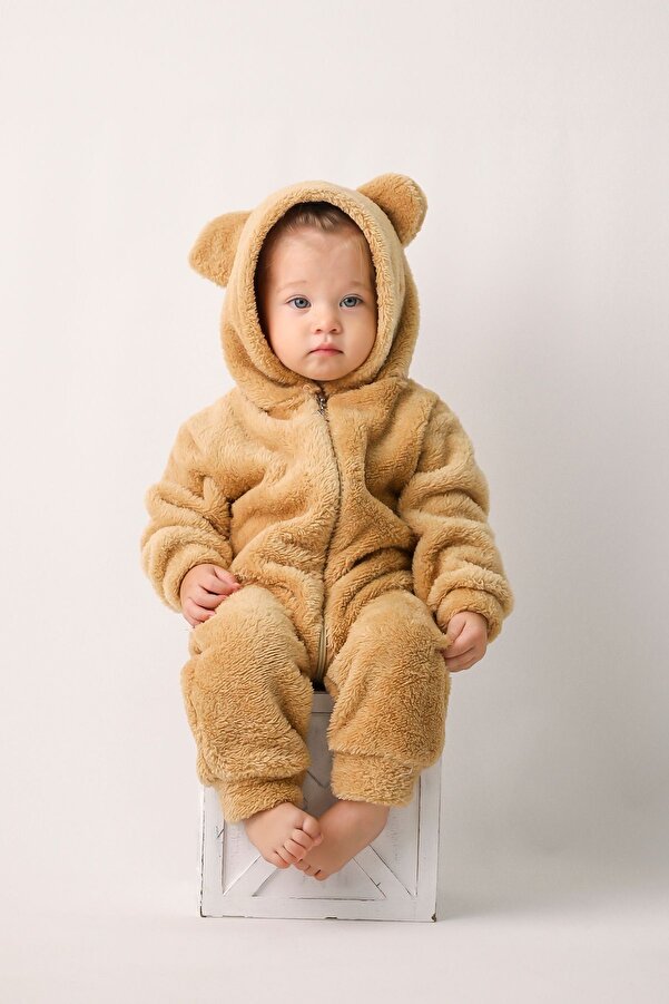 COOLMINIES Welsoft Unisex Bebek Çocuk Kışlık Fermuarlı Peluş Uyku Tulumu, Bebek ve Çocuk Tulum
