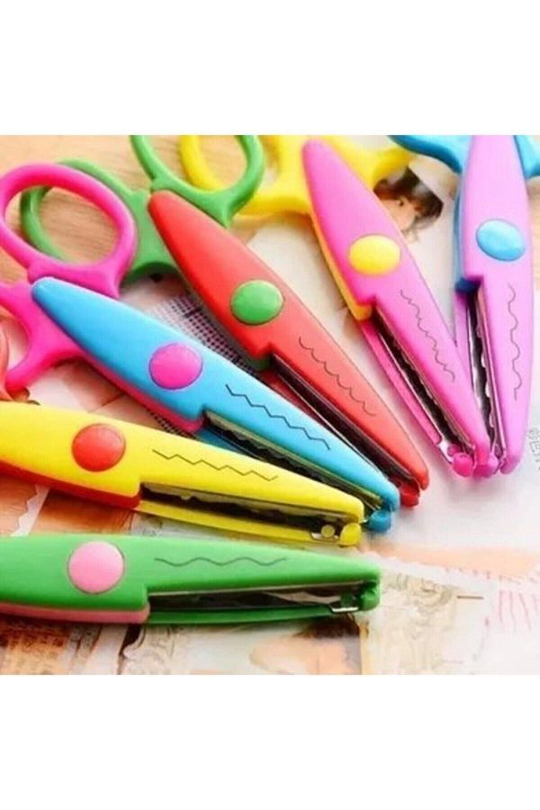 Rubenis-6-Piece Shaped Scissors Set, Preschool Scissors Set (6 Different Shapes Cutting Scissors) 1