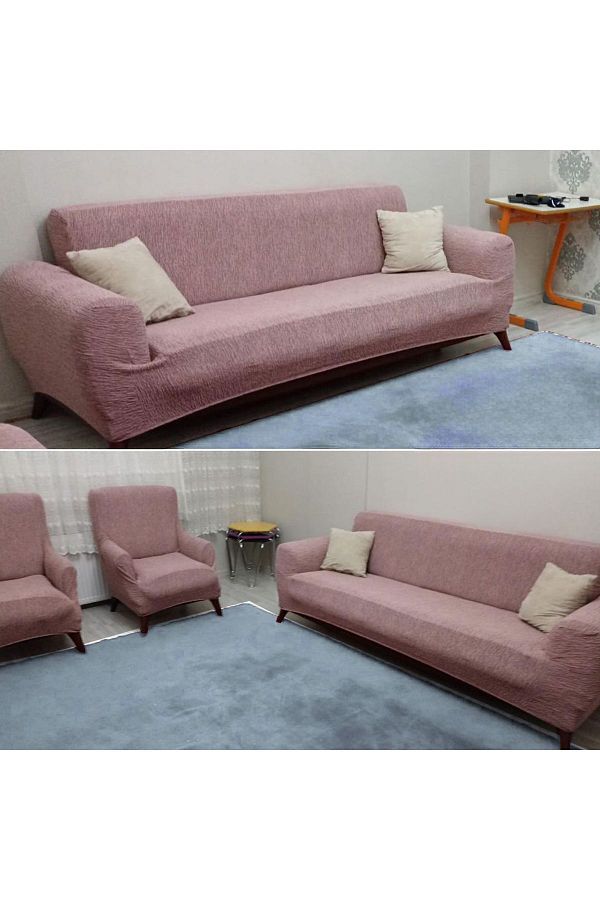 Faiend-Stretch Elastic Flexible Washable Tree Bark Pattern 3+3+1+1 Sofa Cover SET 1