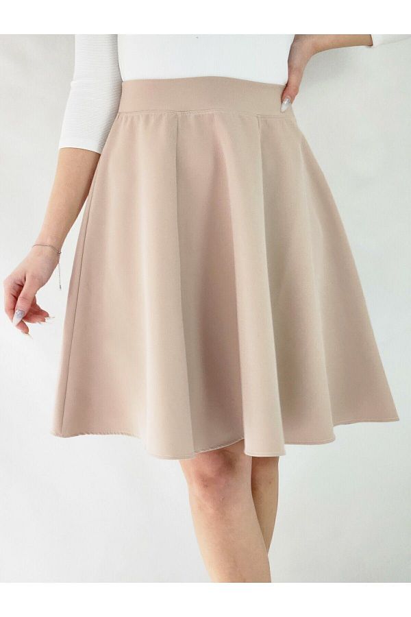 Khaki skirts knee length clearance