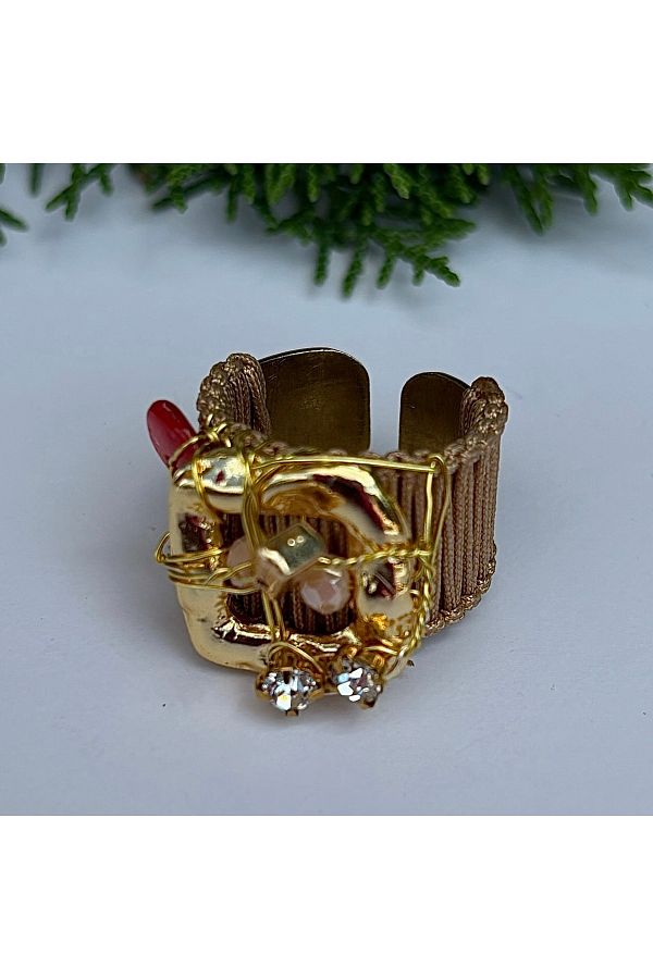 AGG TASARIM-String Design Colorful Ring 1