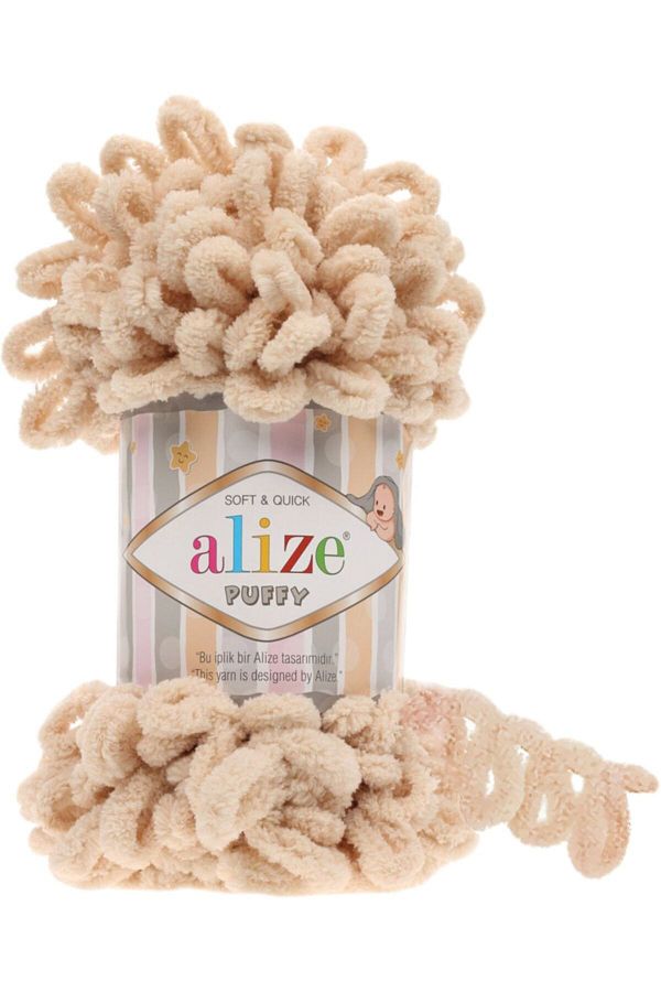 Alize-Κωδικός χρώματος Honey Foam - 310 Puffy Hand Knitting Yarn 1