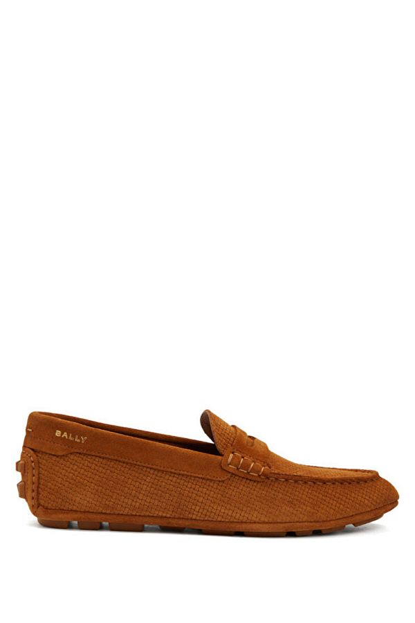 Bally textured leather loafers top