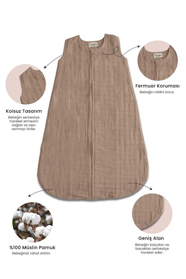 TEGA %100 Pamuk Yenidoğan Bebek Battaniye Kundak Uyku Tulumu