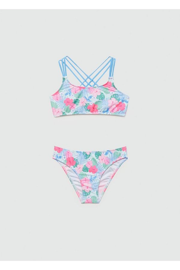 MANGO Kids-Bikini w kwiatowy wzór 1
