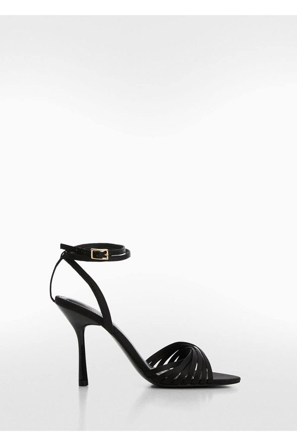 Mango strappy heeled sandals shop