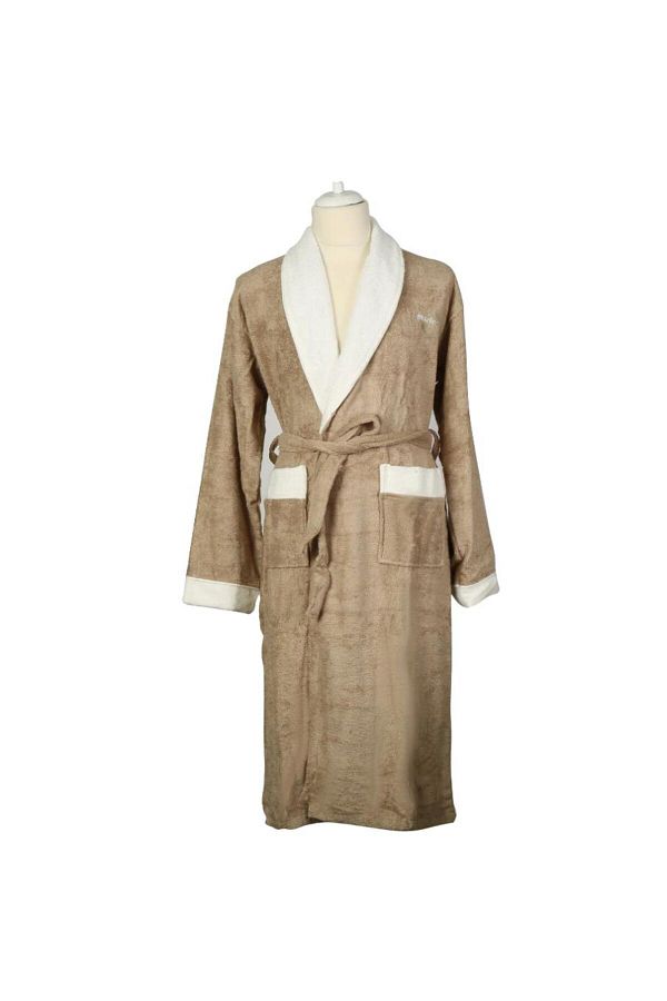 Marie Claire Luke Micro Men s Bathrobe Beige M l Mc 063450 Trendyol