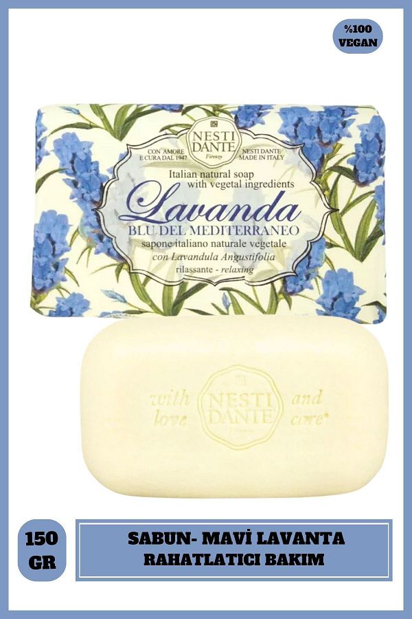 Nesti Dante Lavanda Blu Del Mediterraneo Soap 150g Nesti Dante Lavanda Blu Del Mediterraneo Soap 150g