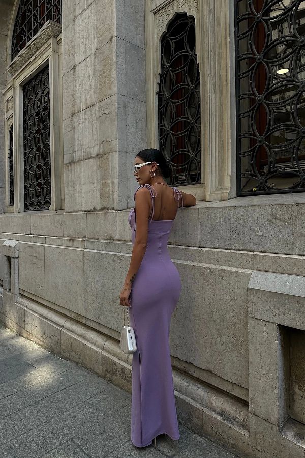 Lilac strappy dress outlet
