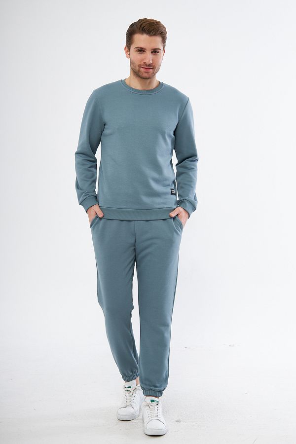 CrazyShopping Men s 3 Thread Diagonal Non Squard Cotton Tracksuit Set Trendyol