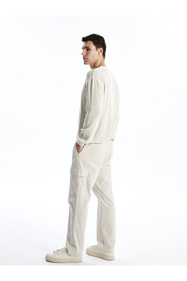 LC Waikiki-Lcw Casual Stone Color Standard Fit Poplin Men's Pants 1