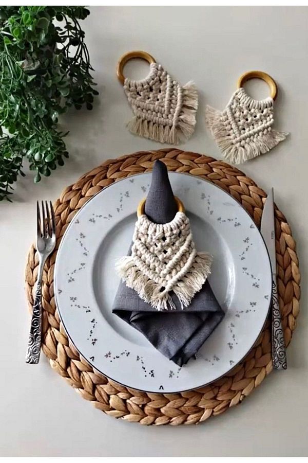 Macrame napkin holder online