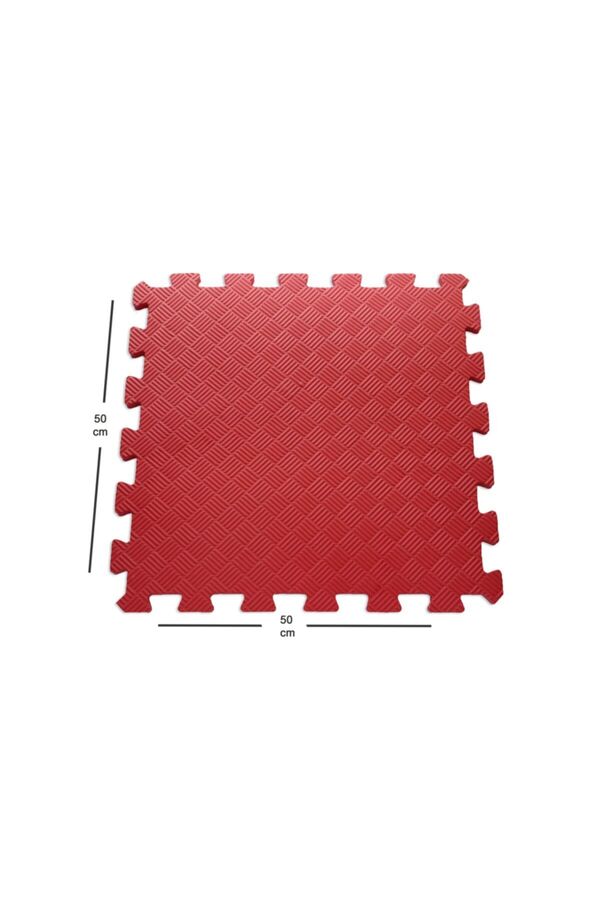 Bermody 13 Mm Kalınlık 50cm X 50cm Eva Spor Matı Kırmızı Tatami