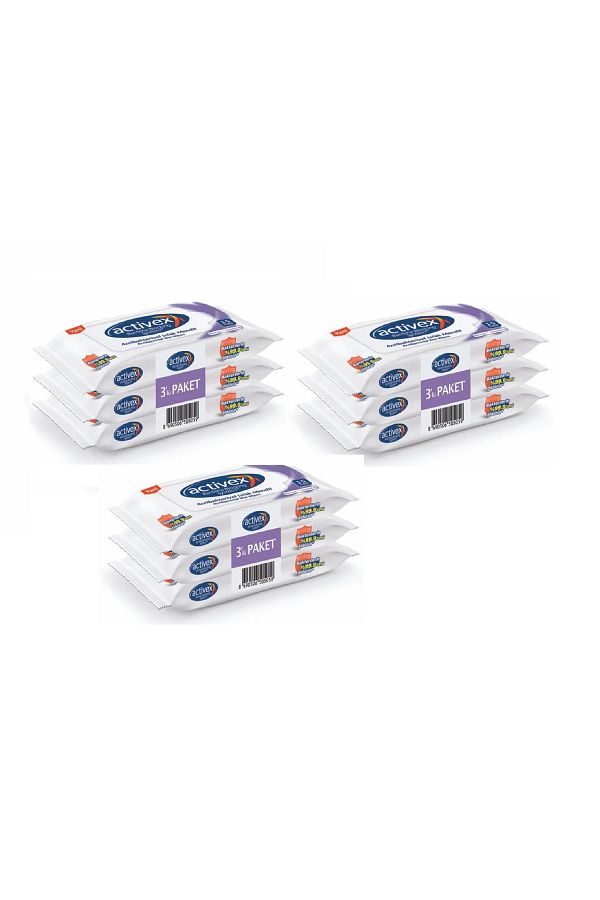 Activex-Sensitive Wet Wipes - 45 Sheets, 3 Pocket Size, 3 Pieces 1
