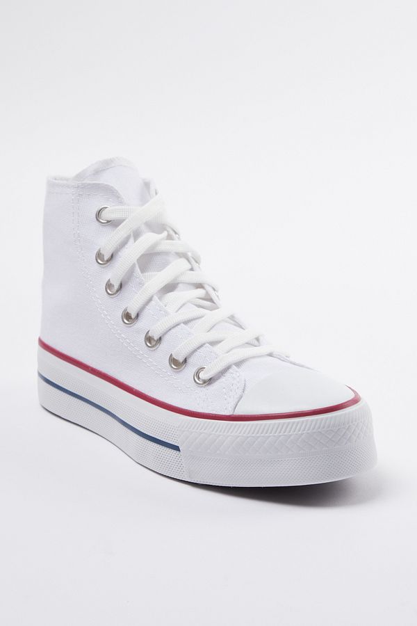 TRENDYOL SHOES-Pantofi de damă cu șireturi albi TAKAW25SN00000 1