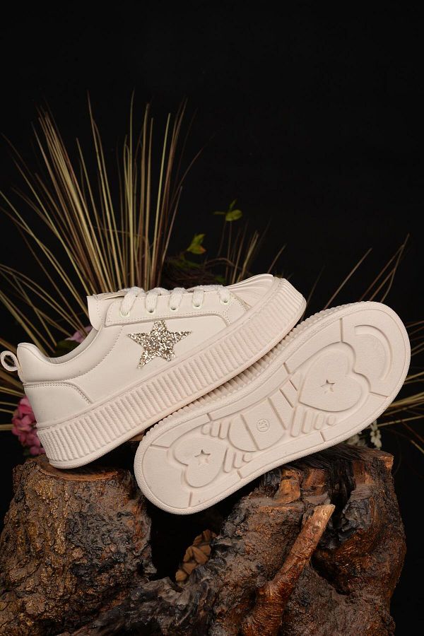 Kuum-Orthopedic Beige Sneakers - Use Without Season with Memory Base 1