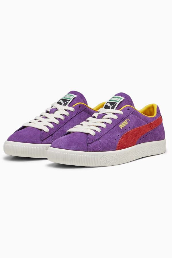Puma purple suede sneakers top