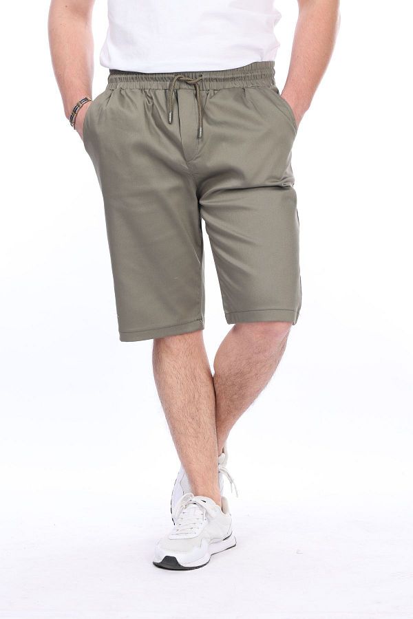Flexible khaki shorts sales