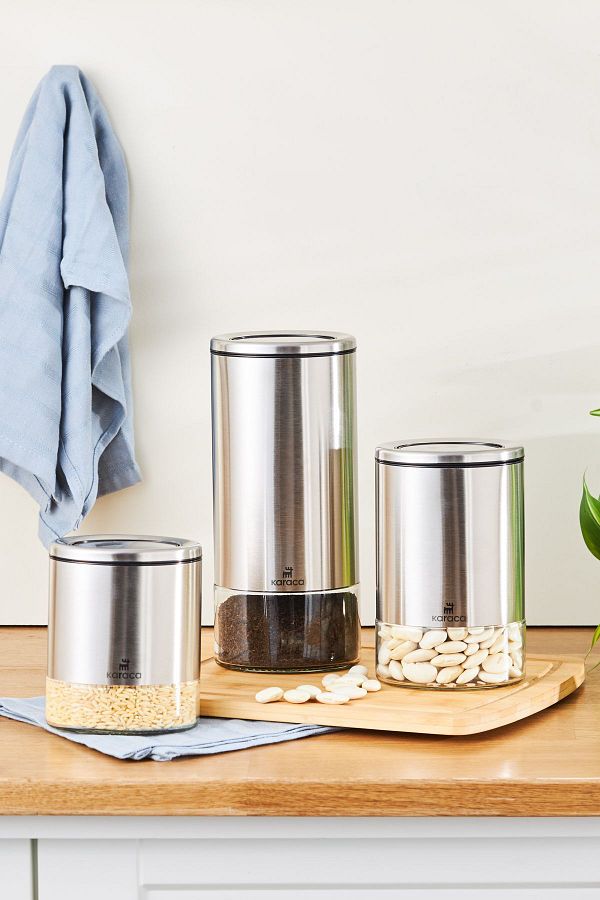 Karaca-Walter Inox 3-Piece Storage Container/Jar Set 1