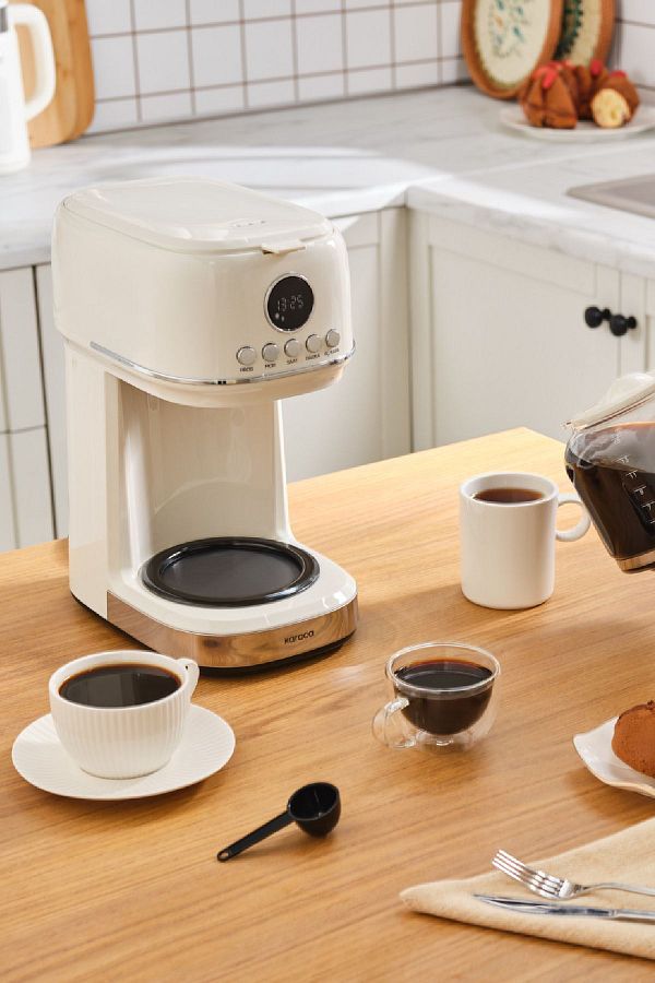 Cream filter coffee machine discount
