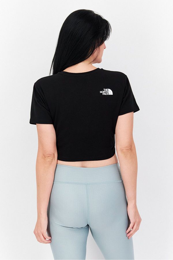The North Face Women Sportswear Fit Short Sleeve Training Crop Top Black Trendyol