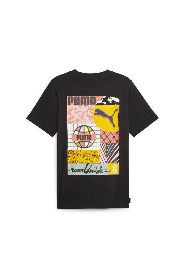Puma Swxp Puma Worldwide Graphic Tee Men s T shirt Trendyol