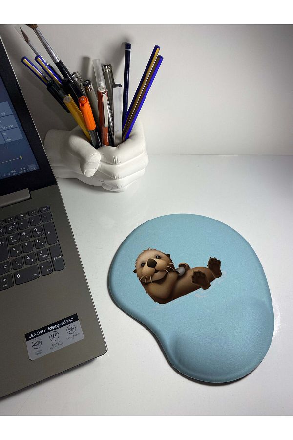 rakkun shop-Sable Patterned Mouse Pad with Wrist Support 1