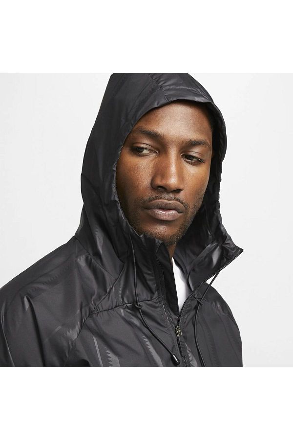 Nike Storm FIT Academy Pro Men s Hooded Graphic Football Rain Jacket Black Trendyol