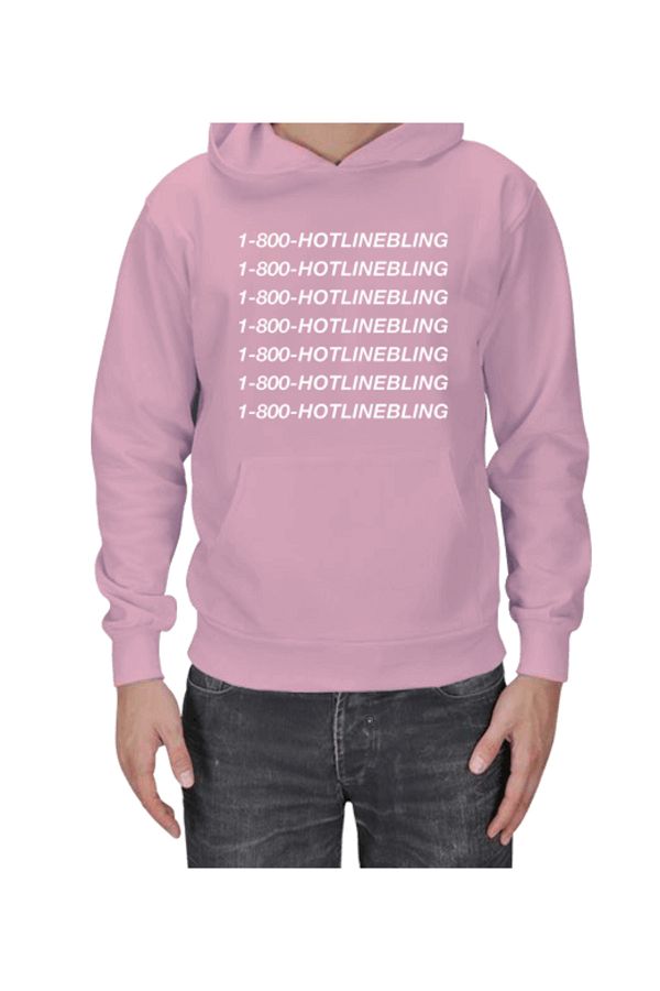 Demal Tekstil Men s Hoodie 1 800 Hotline Bling Trendyol