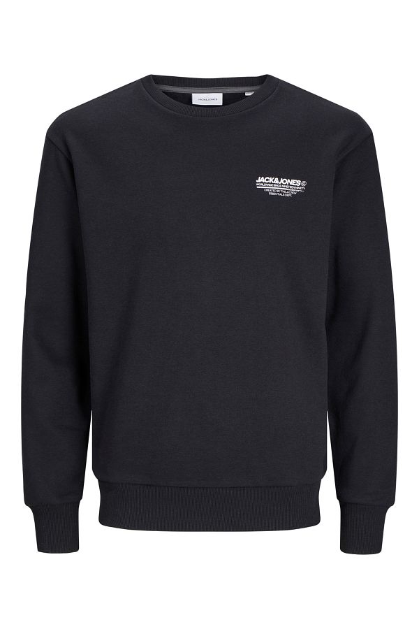 Jack Jones Jack Jones Men s Black Sweatshirt Round Neck Comfortable Fit Long Sleeve 12256831 Trendyol