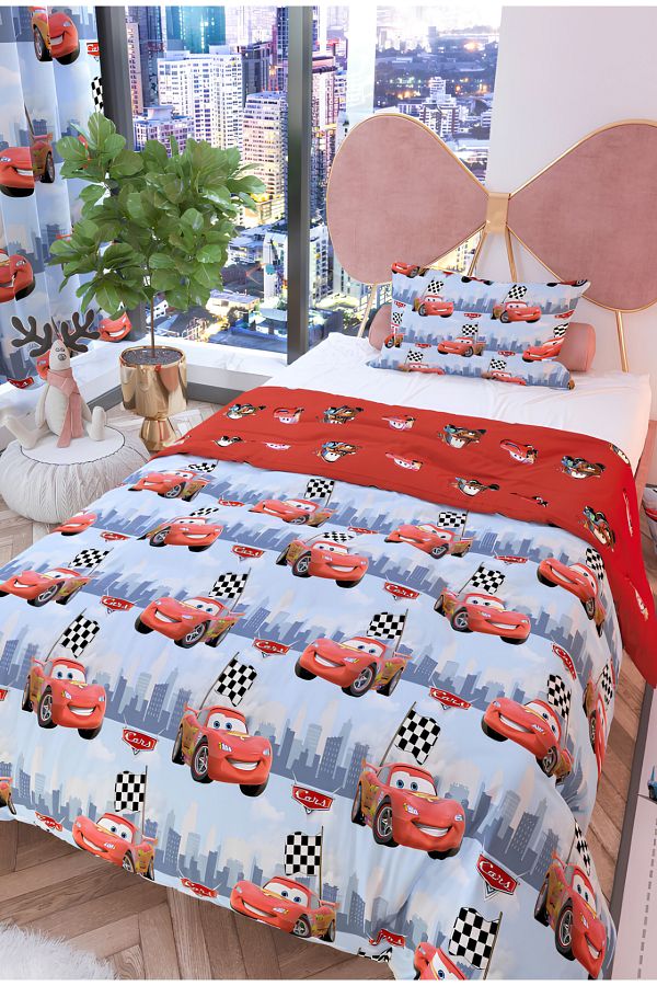 Zethome Lightning McQueen Double Sided Children s Duvet Cover Set 160x220 cm Trendyol