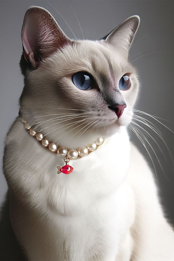 Cat pearl necklace online