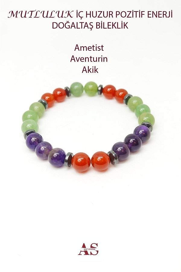 Mixed stone positivity bracelet top