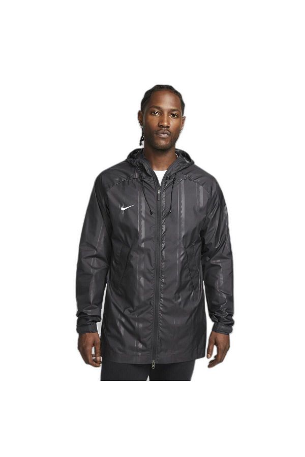Nike Storm FIT Academy Pro Men s Hooded Graphic Football Rain Jacket Black Trendyol