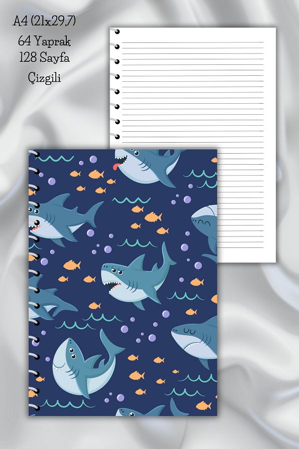 daily notebook-دفتر ملاحظات مدرسي مكون من 64 ورقة مقاس A4 - 21x29.7 سم 1
