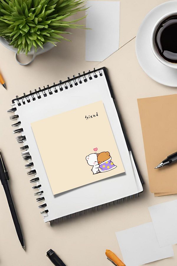 PastelSanat-Best Friends Forever Memopad, Memo Pad, To do List, Notepad, Planner Set 1